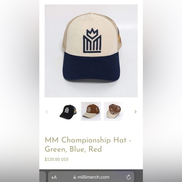 MILLII Championship Hat in Tan Blue 2023 - Picture 2 of 11
